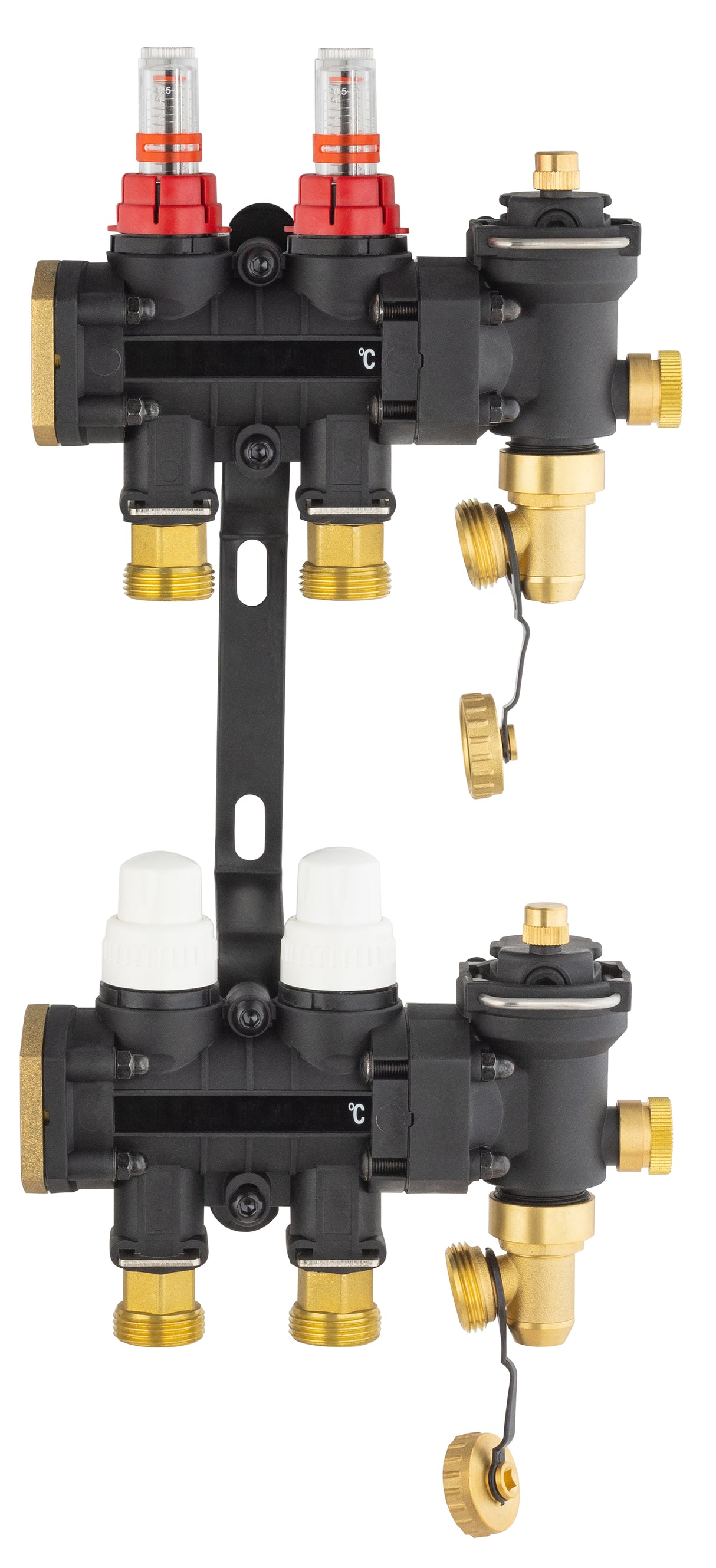 Collecteur plancher chauffant / rafraichissant 2 départs