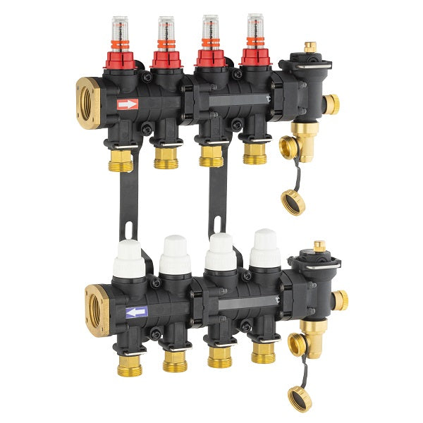 Collecteur plancher chauffant / rafraichissant 4 départs