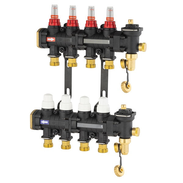 Collecteur plancher chauffant / rafraichissant 4 départs