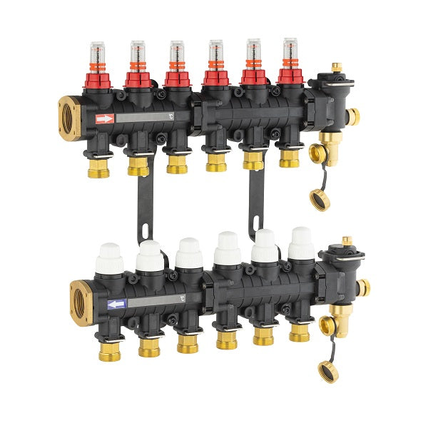 Collecteur plancher chauffant / rafraichissant 6 départs