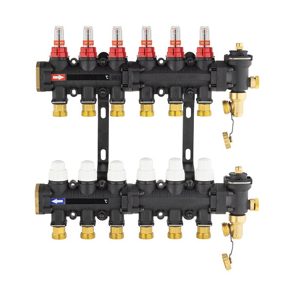 Collecteur plancher chauffant / rafraichissant 6 départs