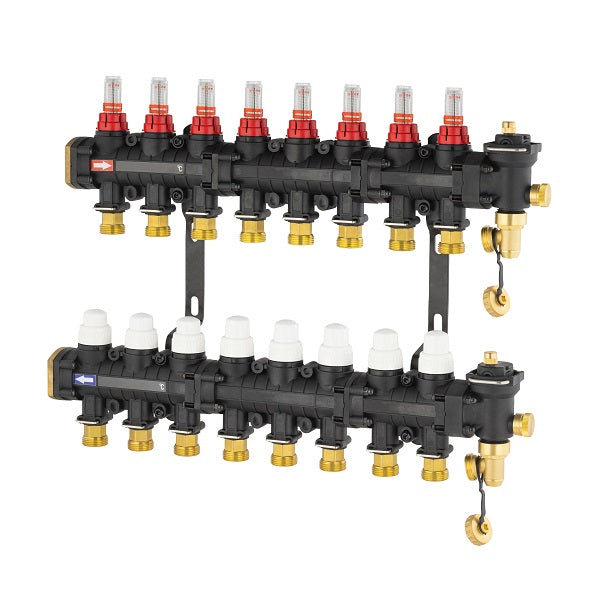 Collecteur plancher chauffant / rafraichissant 8 départs