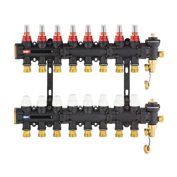 Collecteur plancher chauffant / rafraichissant 8 départs