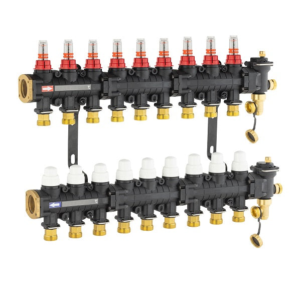 Collecteur plancher chauffant / rafraichissant 9 départs