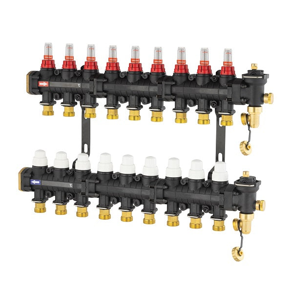 Collecteur plancher chauffant / rafraichissant 9 départs