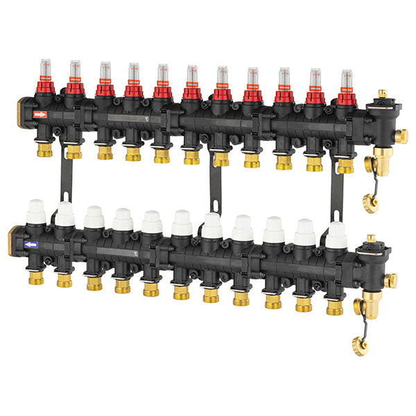 Collecteur plancher chauffant / rafraichissant 11 circuits