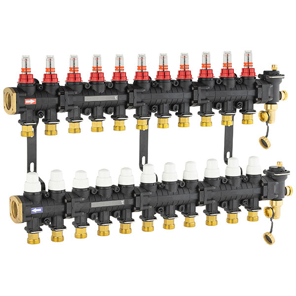 Collecteur plancher chauffant / rafraichissant 11 circuits