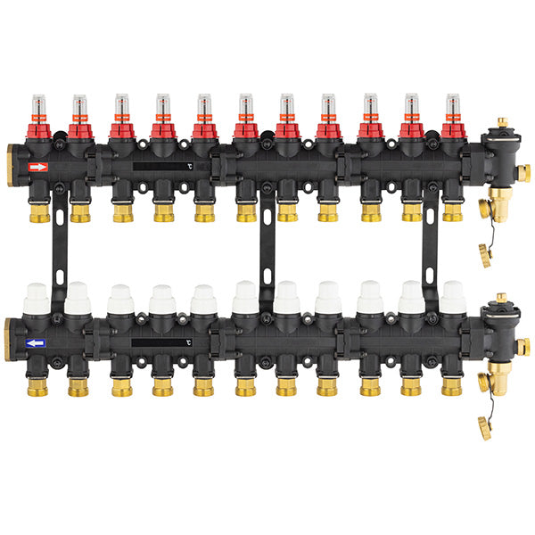 Collecteur plancher chauffant / rafraichissant 11 circuits