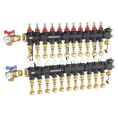 Collecteur plancher chauffant / rafraichissant 11 circuits