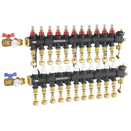 Collecteur plancher chauffant / rafraichissant 11 circuits