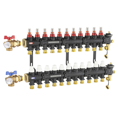 Collecteur plancher chauffant / rafraichissant 11 circuits