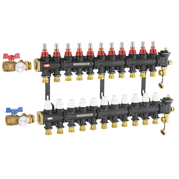 Collecteur plancher chauffant / rafraichissant 11 circuits