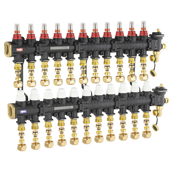 Collecteur plancher chauffant / rafraichissant 11 circuits