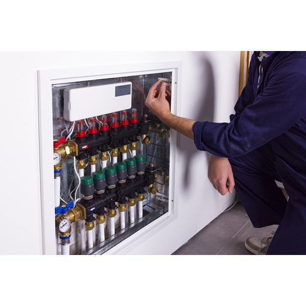 Coffret métal encastrable pour collecteur