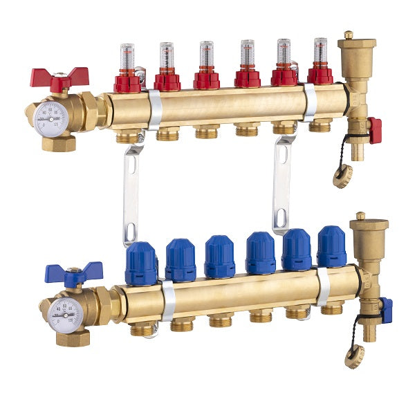 Collecteur en laiton plancher chauffant