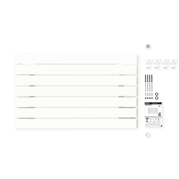 Radiateur horizontal blanc LEMINA