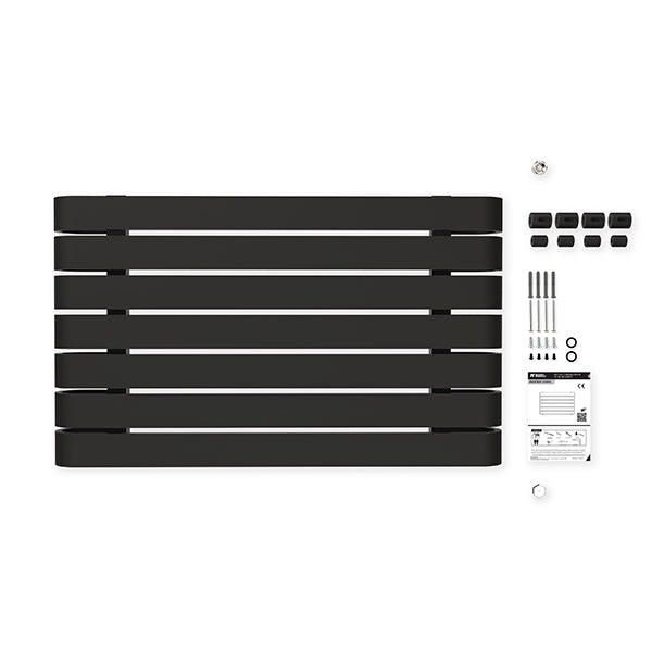 Radiateur horizontal noir LEMINA