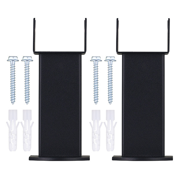 Pieds de radiateur noir NYTIA (x2)