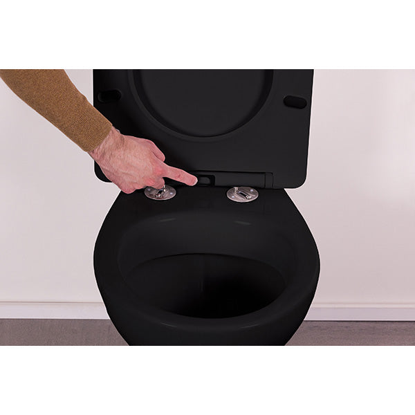 Abattant WC thermodur ultra fin noir