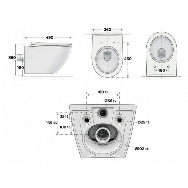 Kit WC suspendu