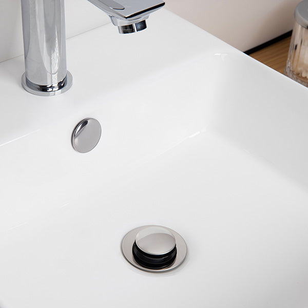 Bonde de lavabo clic clac avec trop plein