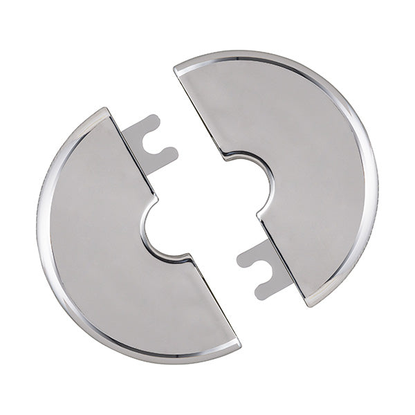 Rosace ronde a agrafes chromé