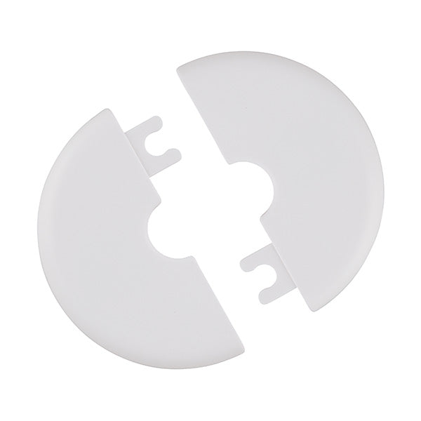 Rosace ronde a agrafes blanc