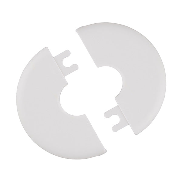 Rosace ronde a agrafes blanc