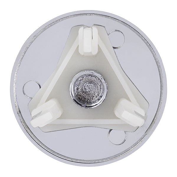 Enjoliveur de trop-plein de lavabo D23 à 30 mm chromé