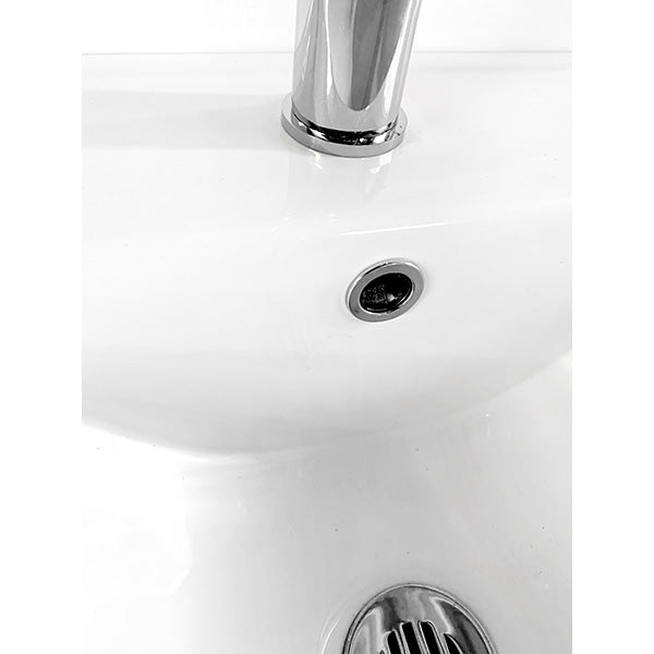Enjoliveur de trop-plein de lavabo Ø24 mm chromé