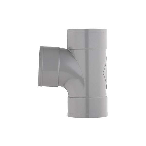 Té droit PVC 87° femelle femelle Ø125