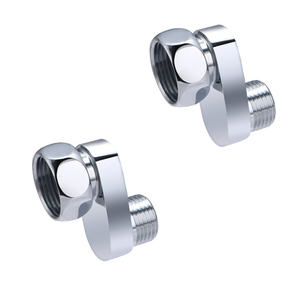 Paire de raccords sanitaires excentrés de 25 mm mâle femelle