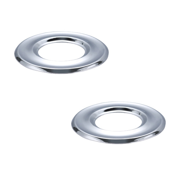 Paire de rosaces plates