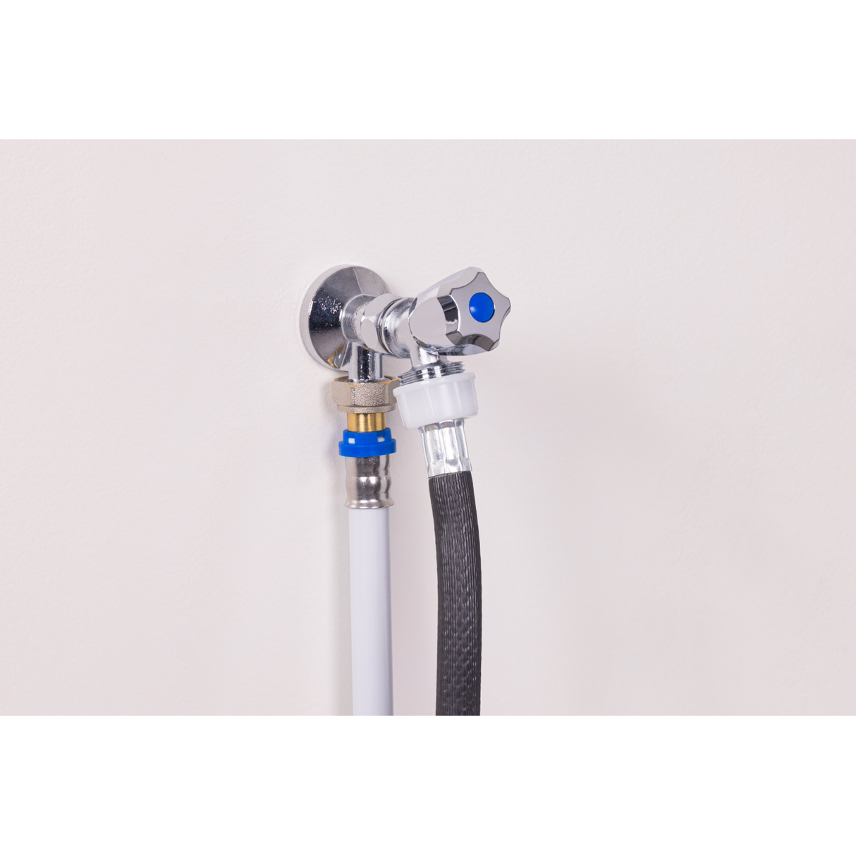 Kit Applique Murale Ecrou Libre + Robinet Machine à Laver installation