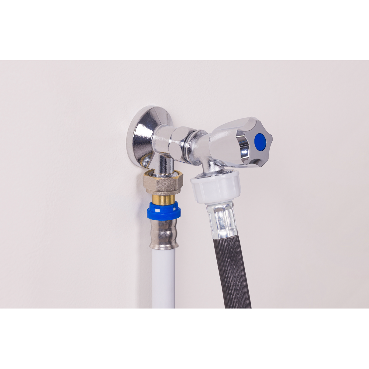 Kit Applique Murale Ecrou Libre + Robinet Machine à Laver installation