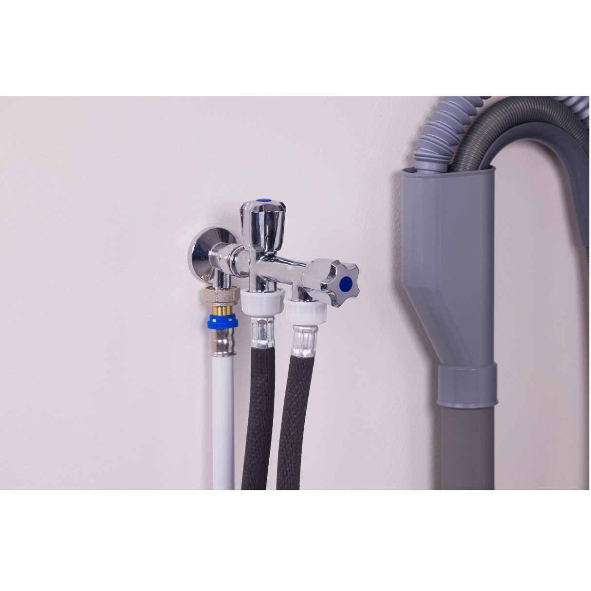 Robinet Double en Ligne Machine à Laver installation