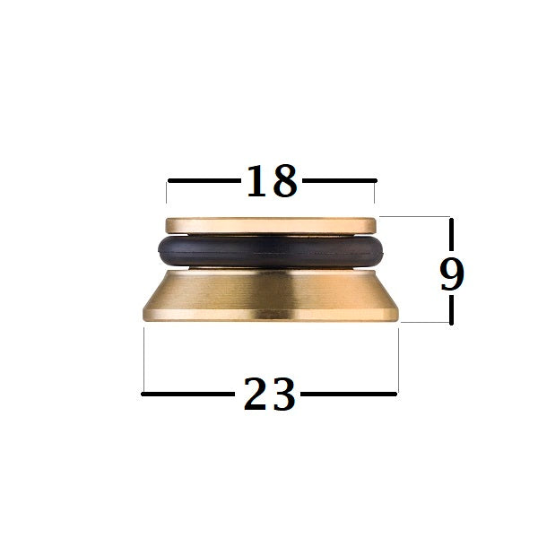 Dimension Bouchon + adaptateur eurocone 3/4