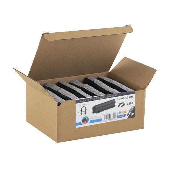 Boite d'agrafes pour plancher chauffant 60mm