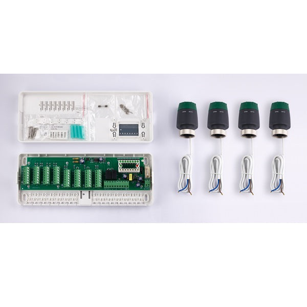 Kit boitier + servomoteurs pour collecteur plancher chauffant