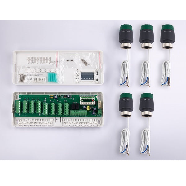 Kit boitier + servomoteurs pour collecteur plancher chauffant