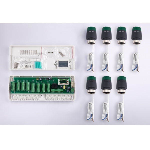 Kit boitier + servomoteurs pour collecteur plancher chauffant