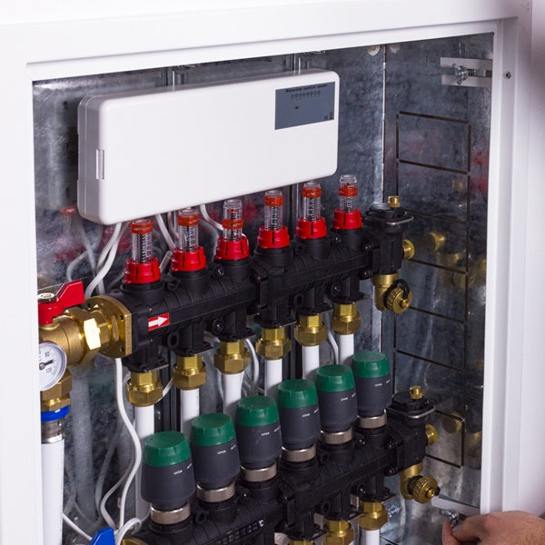 Kit boitier + servomoteurs pour collecteur plancher chauffant