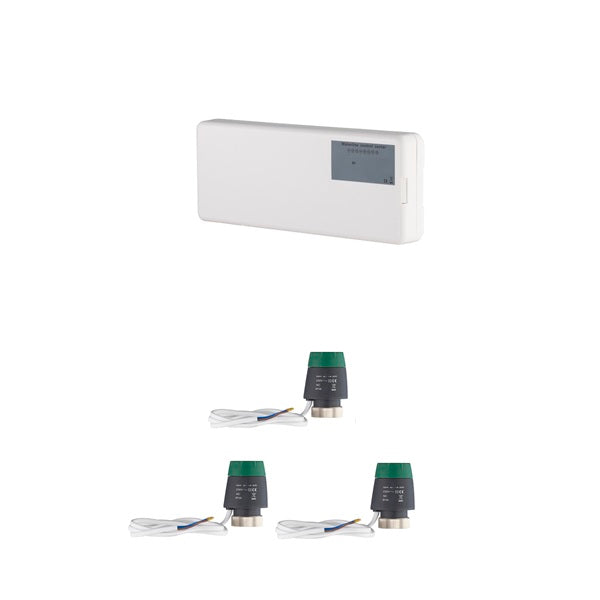 Kit boitier + servomoteurs pour collecteur plancher chauffant