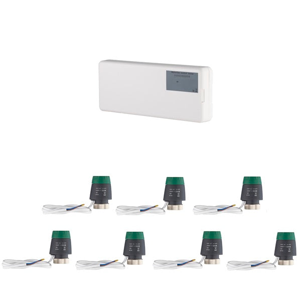 Kit boitier + servomoteurs pour collecteur plancher chauffant