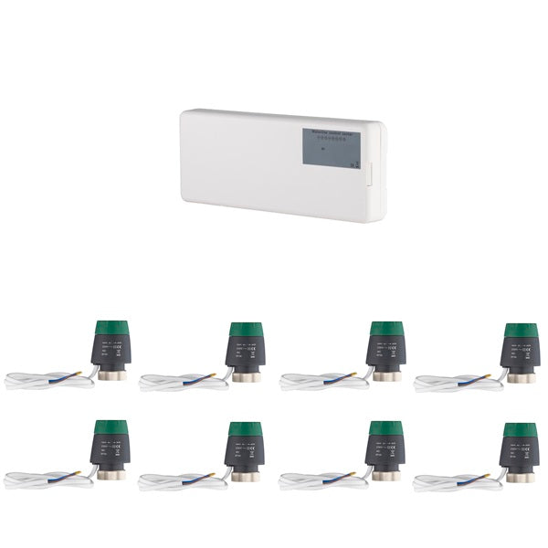 Kit boitier + servomoteurs pour collecteur plancher chauffant