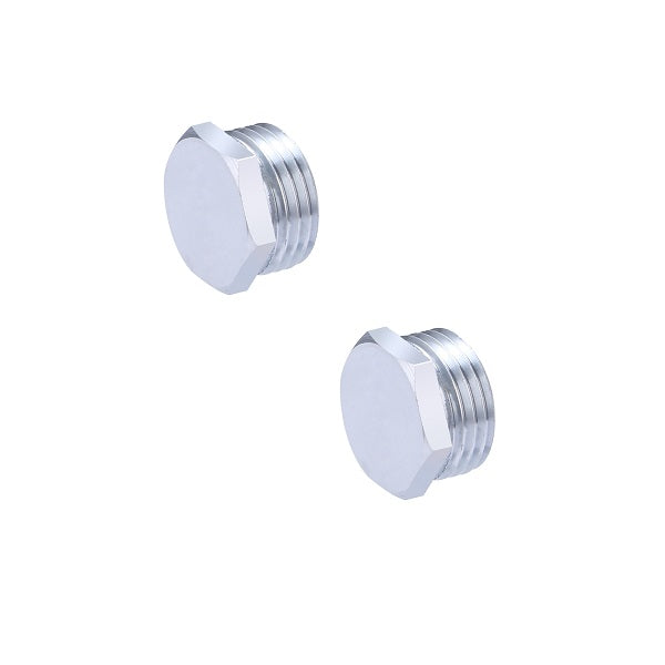 Bouchon à Visser Mâle 292 Chromé Mâle 1/2 (15x21) x2 bouchons