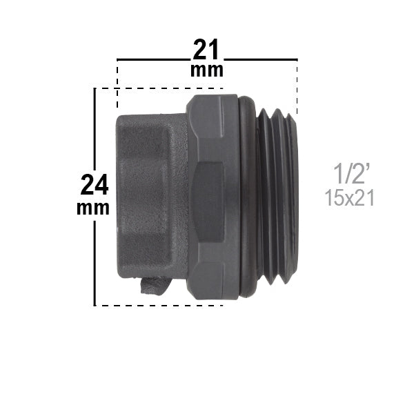 Bouchon Purgeur d'Air Anthracite pour Radiateur