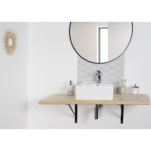 Mitigeur lavabo chromé capari ambiance moderne