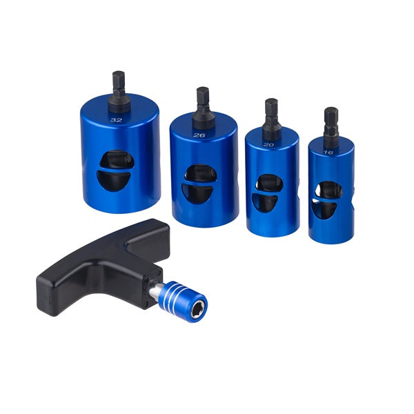 Ebavureur calibreur multicouche sur visseuse