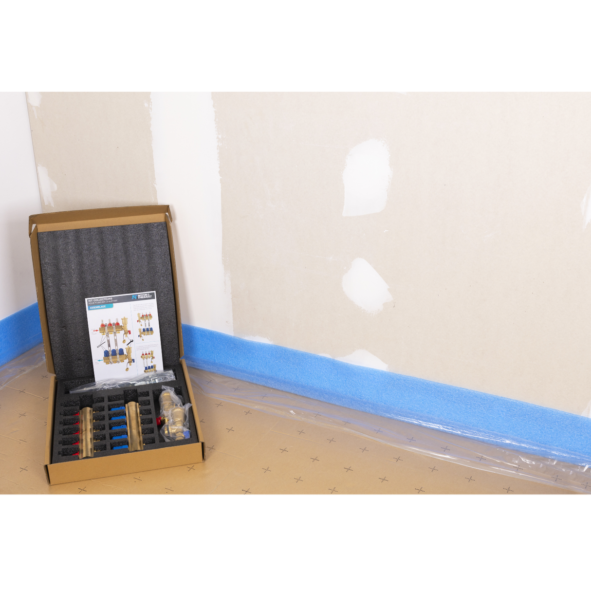 Coffret du collecteur en laiton plancher chauffant